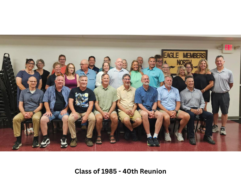 Photo of Class of 1985 celebrating their 40th reunion.