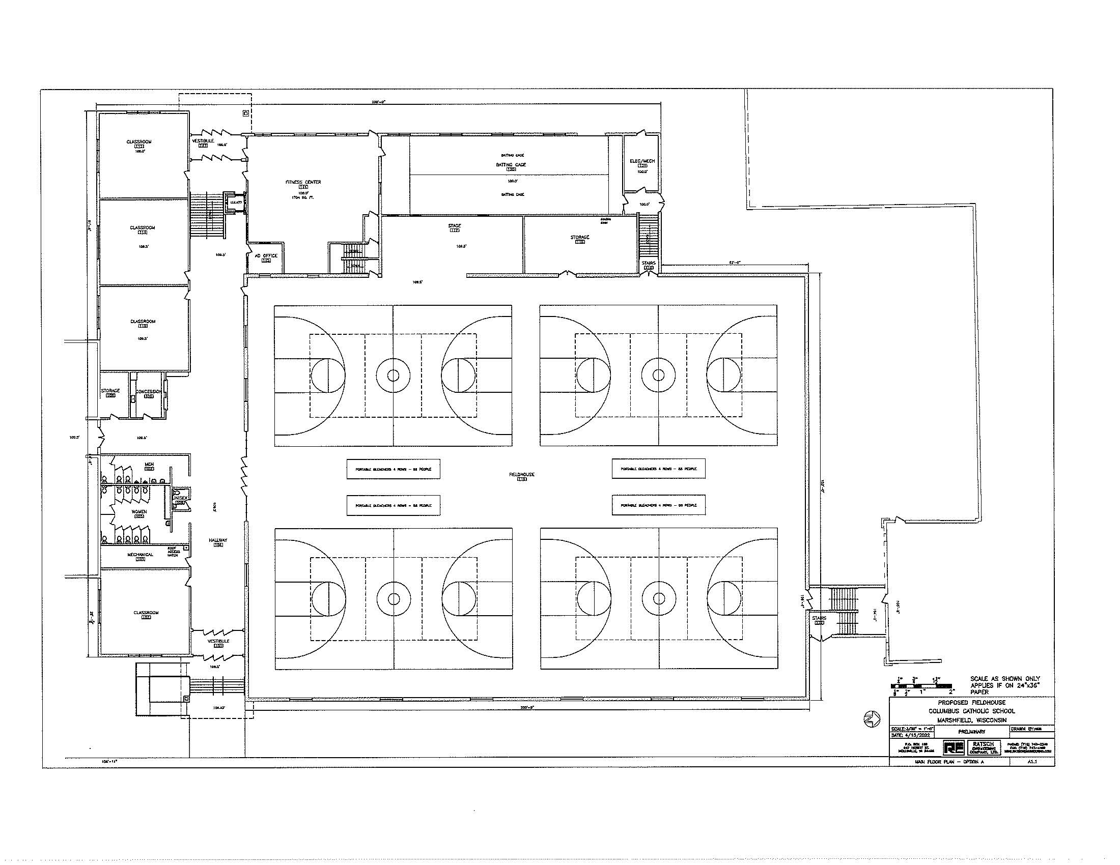 CCS Fieldhouse Project Columbus Catholic Schools